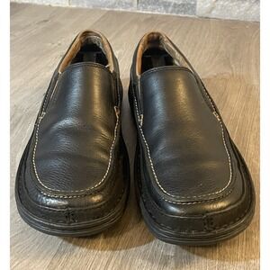 Merrell Guru Black Shoes Men's Size 9 Leather Slip On J43811